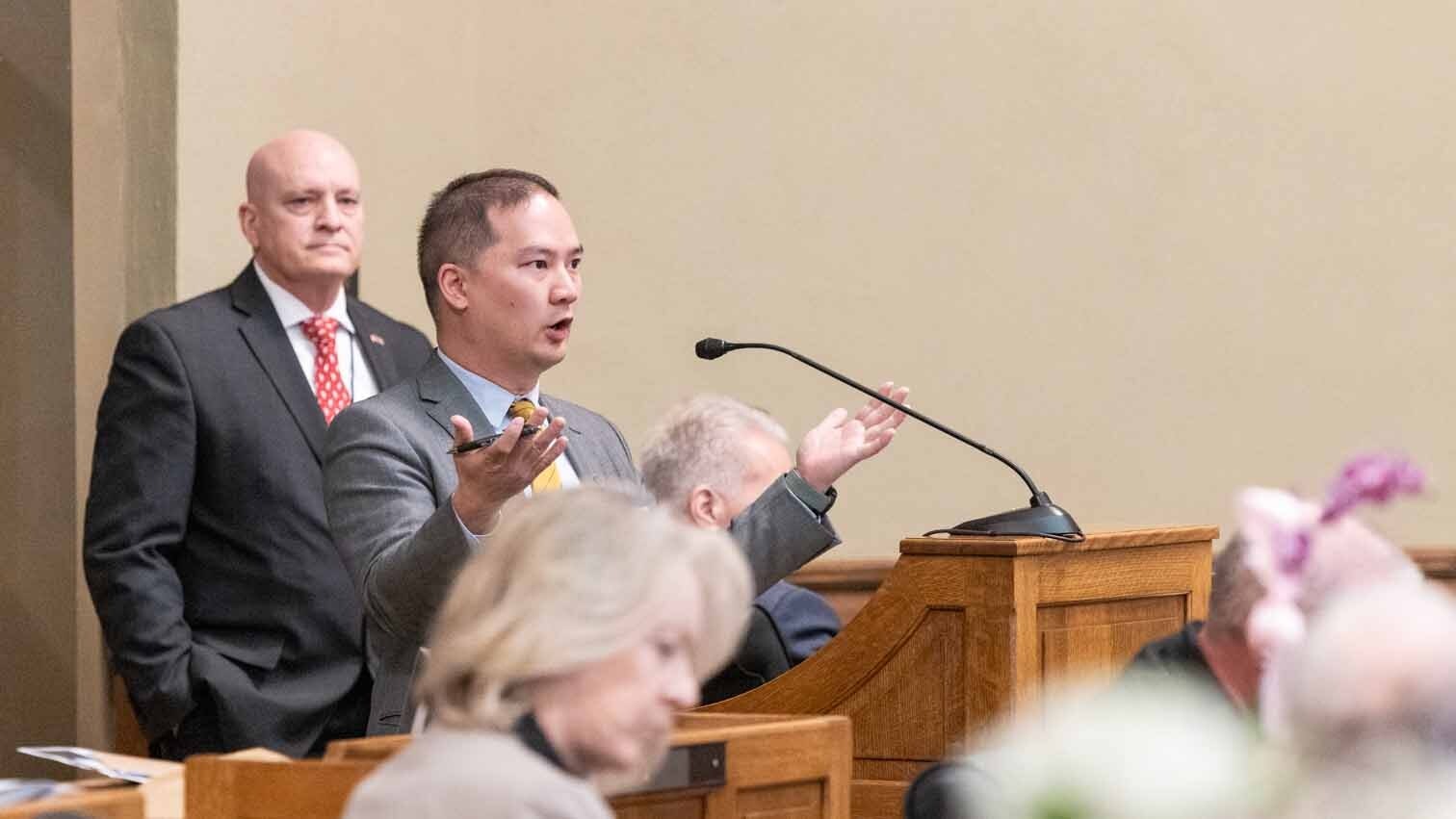 Rep. Mike Yin called his and others’ lack of trust in the JAC’s draft the “core of the argument.”