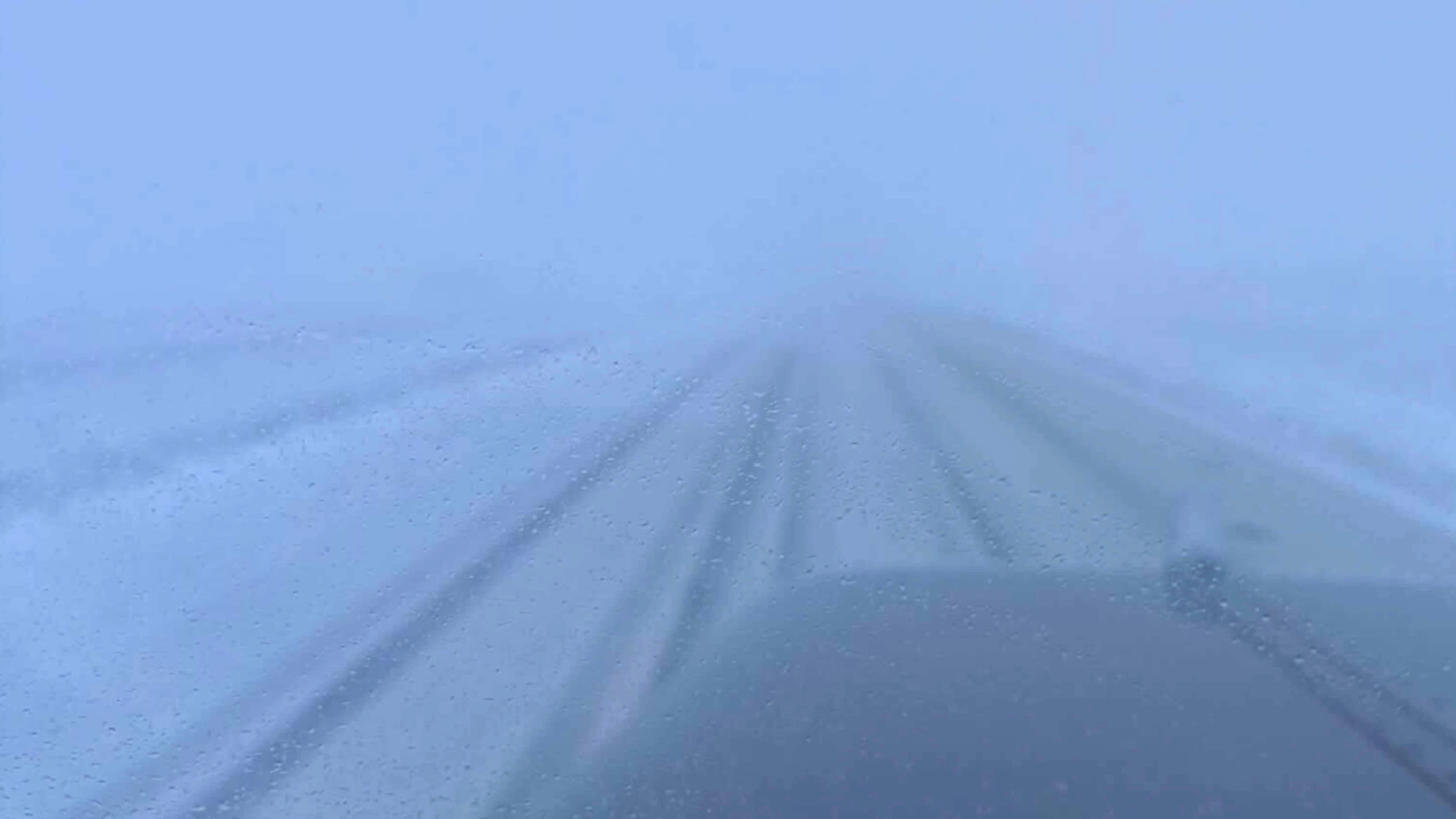 Trucker Zade Cyr was heading home to Rawlins when he got stuck "somewhere near the Continental Divide" on Interstate 80.